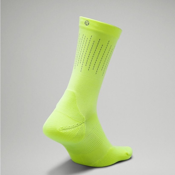 NWT Lululemon Power Stride Crew Sock *Reflective* Mens  arch support s… - Picture 11 of 13